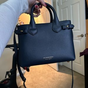 Burberry crossbody - like new, worn about 4 times. Navy blue!